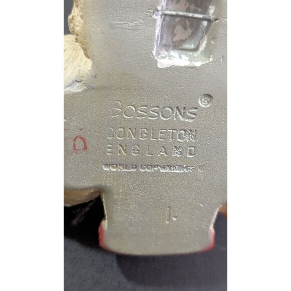 Bossons Congleton Poodle Chalkware Wall Plaque Vintage Dog Art 5" England Handma - Picture 6 of 6